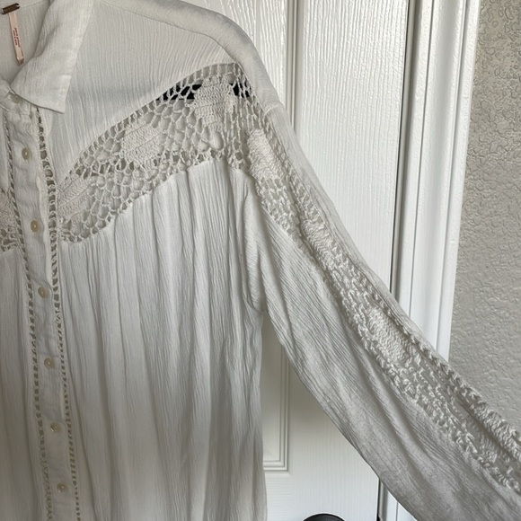 Free People Katy Bird Blouse M - Picture 4 of 7